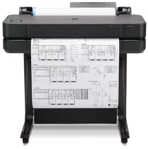 Plotter HP DesignJet T630 24inch, Retea, Wi-Fi, USB, A1, ADF (Negru)