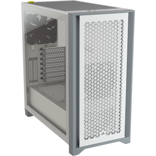Carcasa Corsair 4000D Airflow, Middle Tower, Tempered glass (Alb)