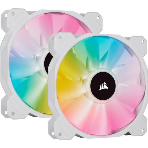 Ventilator Corsair iCUE SP140 RGB ELITE White Performance, 2 x 140mm