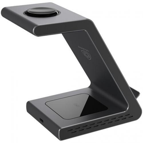Incarcator Wireless Prestigio ReVolt A9, Wireless Qi, 3in1, 18W (Gri)