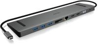Docking station Acer LC.DCK11.001, 1 x USB Type-C, 1 x VGA, 3 x USB 3.1 Type-A, 1 x RJ45, 1 x Jack 3.5mm, 2 x HDMI, 1 x card SD, 1 x card microSD, 100 W (Negru)