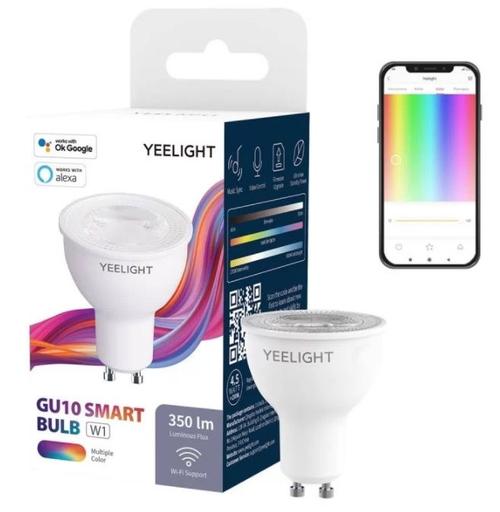 Bec Smart Yeelight LED GU10 Bulb W1, Multicolor, 4.5 W, 350 lm, Control aplicatie (Alb) - 0 | YEO