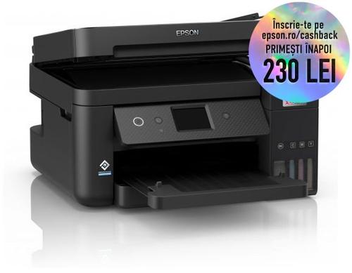 Multifunctional Epson L6290, inkjet, A4, 15.5ppm, Fax, Duplex, ADF, USB, Retea, Wireless (Negru)