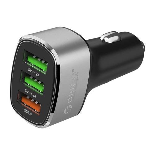 Incarcator auto Orico UPB-3U 38W, 1 x QC 3.0, 2xUSB (Argintiu)
