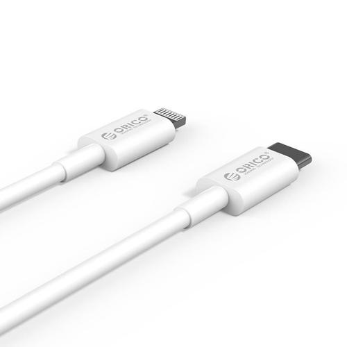 Cablu USB Orico CL01-10, Type-C-Lightning, 1m (Alb) Cablu USB Orico CL01-10, Type-C-Lightning, 1m (Alb)