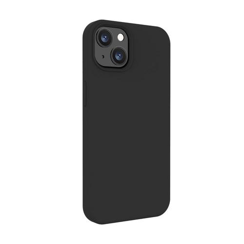 Husa Protectie Spate Lemontti Liquid Silicon LHLSI13BK pentru iPhone 13 (Negru)
