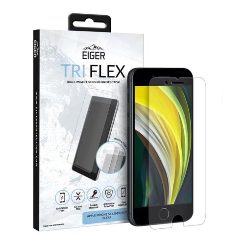 Folie Eiger Clear Tri Flex EGSP00612 pentru iPhone SE 2020 / 8 / 7 / 6s / 6 (Transparent)