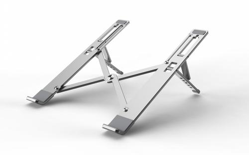 Suport laptop Serioux SRXNCPU6L, material aluminiu, dimensiune compatibilă:  până la 15.6inch, 5 unghiuri ajustabile (Argintiu)