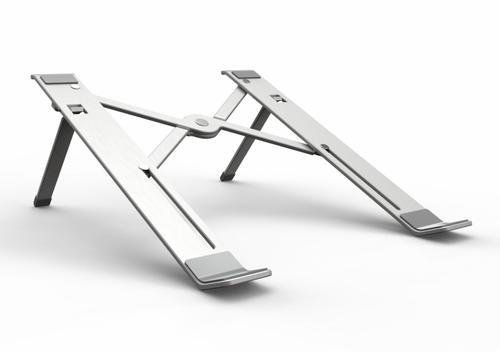 Suport laptop Serioux SRXNCPU2, material aluminiu, dimensiune compatibilă:  până la 15.6inch, 4 unghiuri ajustabile (Argintiu)