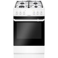 Aragaz Hansa FCMW56069, 4 arzatoare pe gaz, plita email, cuptor electric, capacitate 67L, 6 moduri de preparare, CoolDoor3, decongelare, autoaprindere integrata în buton, Steam Cleaning, curatare usoara a usii, spatiu depozitare, raft deshidratare, 1 tava