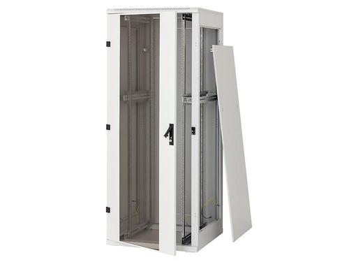 Rack de podea 19inch Triton 27U 600x600mm usa fata sticla panouri laterale/spate detasabile sectiuni pentru ventilatie activa, sectiuni  acces cabluri sus/jos/spate, picioare reglabile IP20 (Gri)