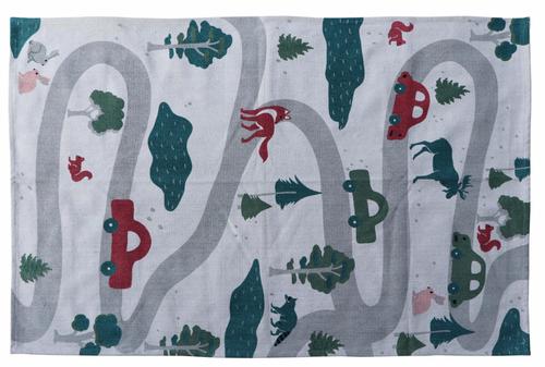 Covor Heinner copii printat traseu 90x130 cm