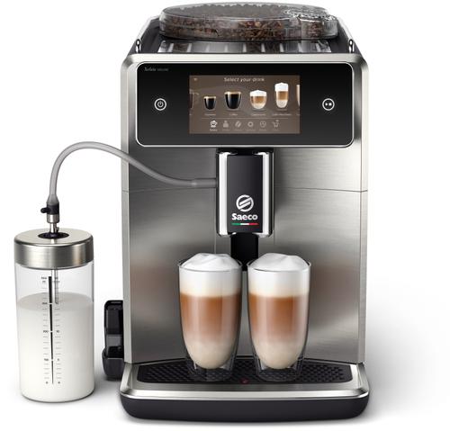 Espressor automat Saeco Xelsis Deluxe SM8785/00, Doua cesti, 1.7 L, 15 Bari (Negru/Argintiu) Espressor automat Saeco Xelsis Deluxe SM8785/00, Doua cesti, 1.7 L, 15 Bari (Negru/Argintiu)