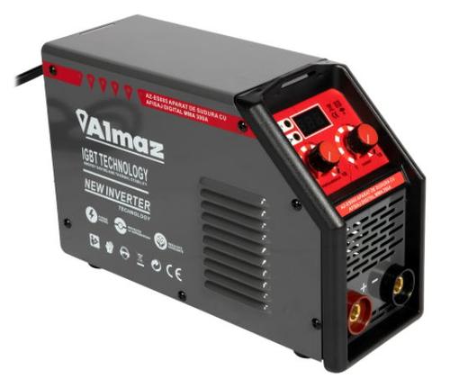 Aparat de sudura digital Almaz MMA 300 AZ-ES005, Tehnologie Invertor, Clasa de protectie IP21S, Conectori 10-25, Diametrul electrodului 1.6-5 mm (Negru/Rosu) - 0 | YEO
