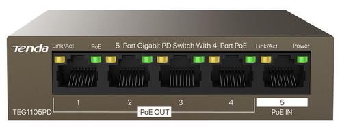 Switch Tenda TEG1105PD Gigabit, 4 Porturi, POE - 0 | YEO