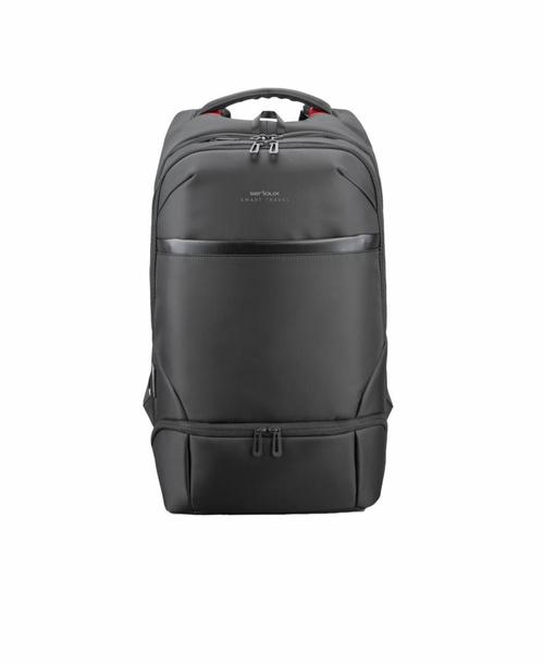 Rucsac Laptop Serioux SMART TRAVEL ST9588,  rezistent la apa, 15.6inch,  port de incarcare USB (Negru)