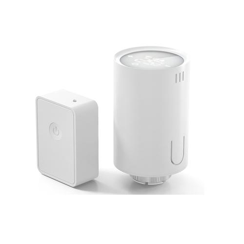 Kit cap termostatic cu hub pentru calorifer Meross MTS150H, Control aplicatie, Wi-Fi (Alb)