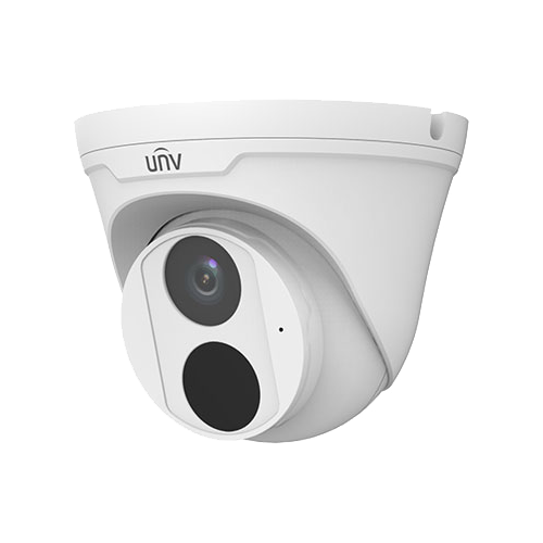 Camera supraveghere video Uniview IP Seria Lite, Rezolutie 2 MP, Lentila 2.8 mm, Vizibilitate 112.9°, Distanta IR 30M, Microfon integrat, Slot microSD (Alb)
