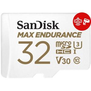 Card de memorie Sandisk MAX Endurance microSDHC, 32GB, Clasa 10, UHS-I U3 + Adaptor SD