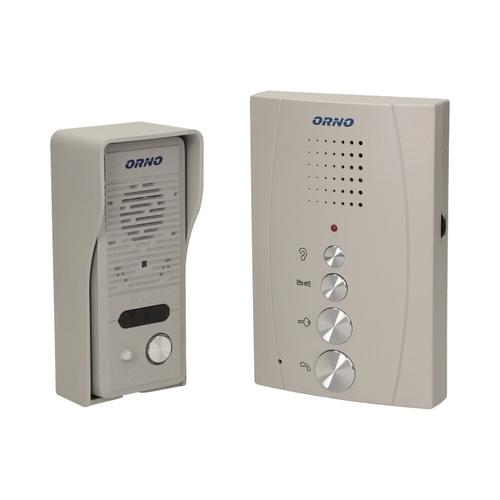 Interfon pentru o familie ELUVIO ORNO OR-DOM-RE-914/G, control automat al portilor, ultra-slim, gri