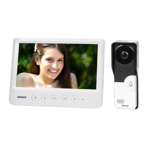 Videointerfon pentru o familie IMAGO ORNO OR-VID-MC-1059/W, color, monitor ultra-plat LCD 7inch, control automat al portilor, 16 sonerii, infrarosu, alb/negru Videointerfon pentru o familie IMAGO ORNO OR-VID-MC-1059/W, color, monitor ultra-plat LCD 7inch, control automat al portilor, 16 sonerii, infrarosu, alb/negru