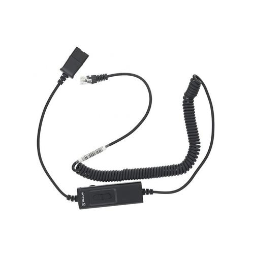 Cablu adaptor Tellur Quick Disconect la RJ11 + comutator universal, 2.95m max, Negru