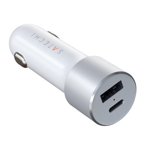 Incarcator auto Satechi ST-TCPDCCSt, USB Type C, 72W (Argintiu)