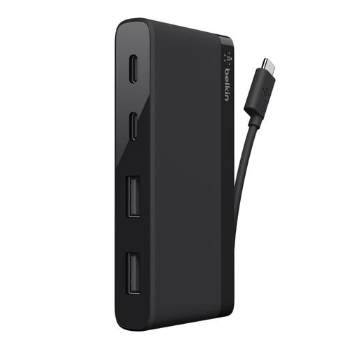 Docking Station Belkin F4U090btBLK, 2 x USB-C, 2 x USB-A 2.0 (Negru)