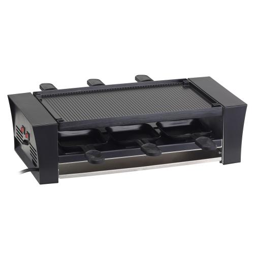 Gratar electric , racleta pentru Pizza Trisa Model 7583.4212, Putere 1500W, gratar 2 fete 22x36 cm detasabil, Suprafate antiaderente, Raclette pan coating