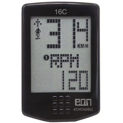 Vitezometru Echowell EON-16C wireless, 16 functii, cadenta pe fir, Black