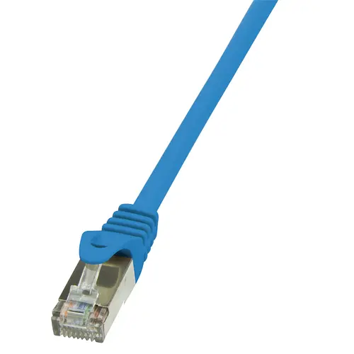Cablu FTP LOGILINK Cat5e, cupru-aluminiu, 5 m, albastru, AWG26, ecranat CP1076S