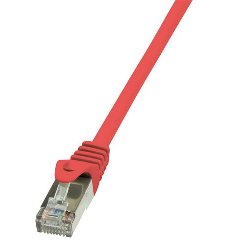 Cablu FTP LOGILINK Cat5e, cupru-aluminiu, 10 m, rosu, AWG26, ecranat CP1094S