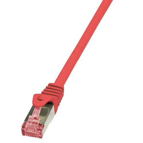 Cablu S/FTP LOGILINK Cat6, LSZH, cupru, 7.5 m, rosu, AWG27, dublu ecranat CQ2084S
