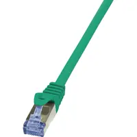 Cablu S/FTP LOGILINK Cat6a, LSZH, cupru, 7.5 m, verde, AWG26, dublu ecranat CQ3085S