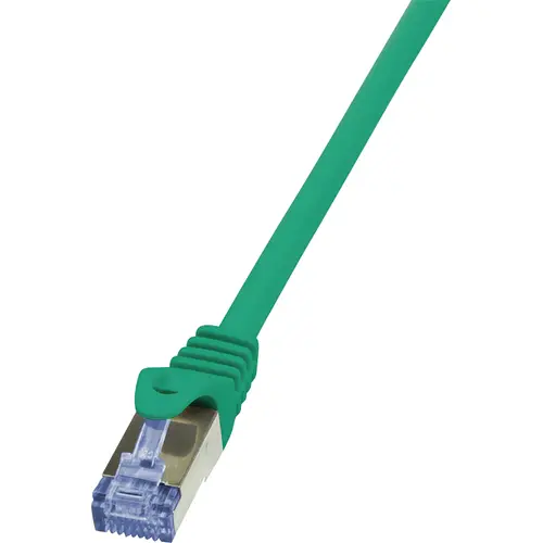 Cablu S/FTP LOGILINK Cat6a, LSZH, cupru, 7.5 m, verde, AWG26, dublu ecranat CQ3085S