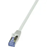 Cablu S/FTP LOGILINK Cat7, LSZH, cupru, 600MHz, mufe RJ45 Cat6a, 3 m, gri, AWG26, dublu ecranat CQ4062S