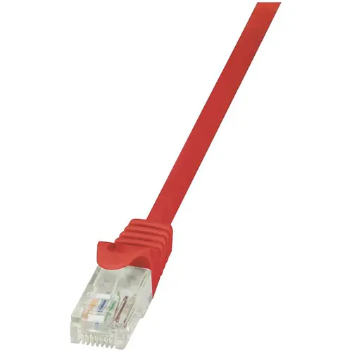 Cablu UTP LOGILINK Cat6, cupru-aluminiu, 0.25 m, rosu, AWG24, CP2014U