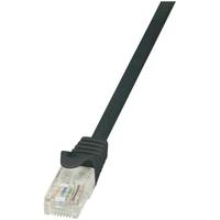 Cablu UTP LOGILINK Cat6, cupru-aluminiu, 1 m, negru, AWG24, CP2033U
