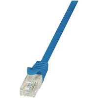 Cablu UTP LOGILINK Cat6, cupru-aluminiu, 10 m, albastru, AWG24, CP2096U