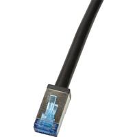 Cablu S/FTP LOGILINK Cat6a, cupru-aluminiu, 7.5 m, negru, AWG26, dublu ecranat CQ7083S