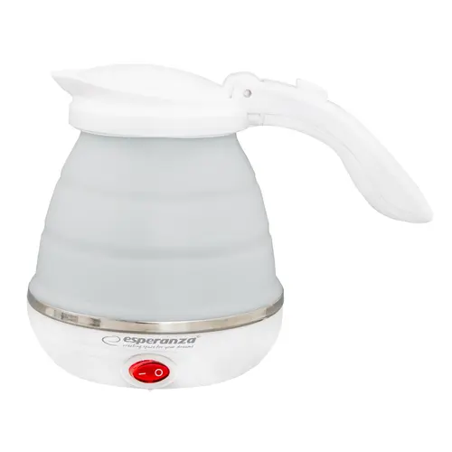 Cana electrica pliabila pentru voiaj 0.5l, 750W, silicon. Travel. Alba