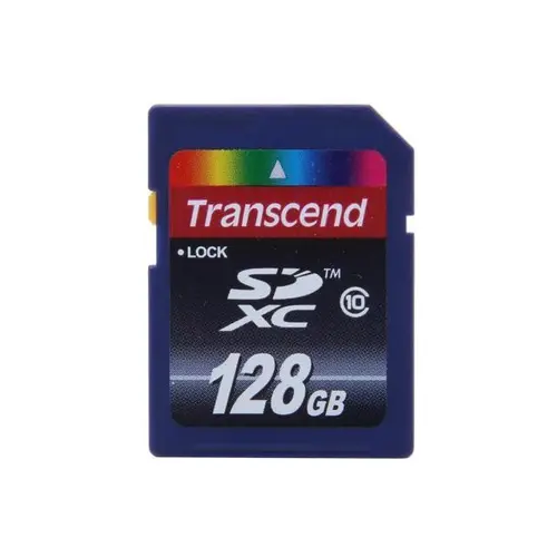 Card memorie Transcend, SDXC, 128GB, Clasa 10 Card memorie Transcend, SDXC, 128GB, Clasa 10