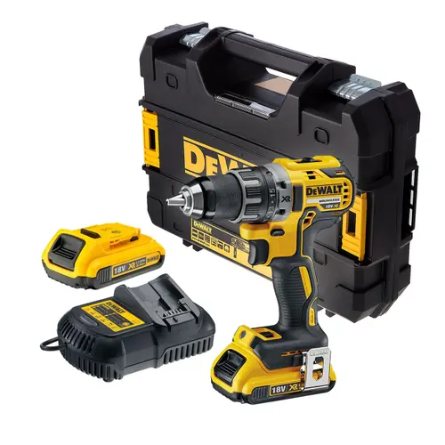 Masina compacta de gaurit si insurubat cu acumulator de 18V XR Li-Ion si motor fara perii Brushless Dewalt - DCD791D2