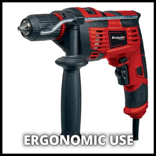 Masina de gaurit cu percutie Einhell TC-ID 720/1 E, 720 W, mandrina 13 mm, gaurire metal/lemn/zidarie 10/30/13 mm