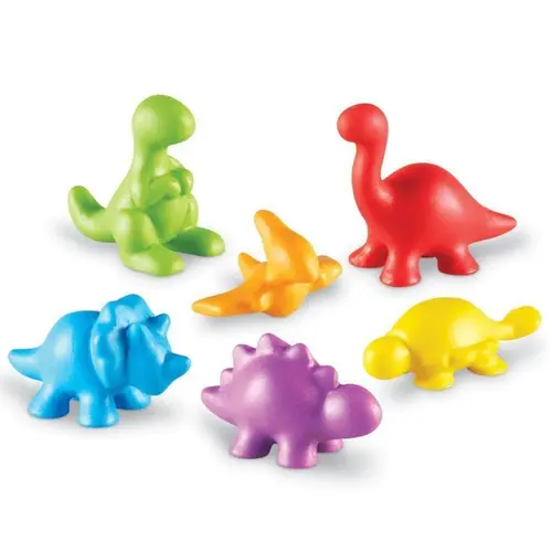 Set sortat/numarat Dinozauri Learning Resources, 72 piese, 3 cm, 3-10 ani, Multicolor Set sortat/numarat Dinozauri Learning Resources, 72 piese, 3 cm, 3-10 ani, Multicolor