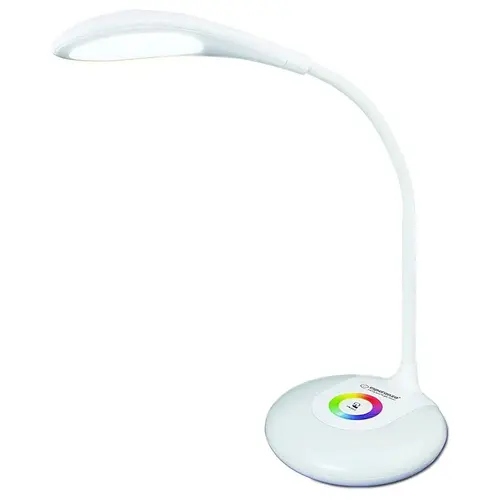 Lampa birou Altair Esperanza, 7 W, 16 x LED, 5500 K, lumina RGB, 3 moduri iluminare, Alb