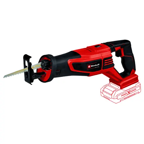 Ferastrau multifunctional Einhell PXC TE-AP 18/28 Li BL - Solo, 18 V, 28 mm lungime cursa, 200 mm adancime maxima taiere lemn, livrat fara acumulator si incarcator