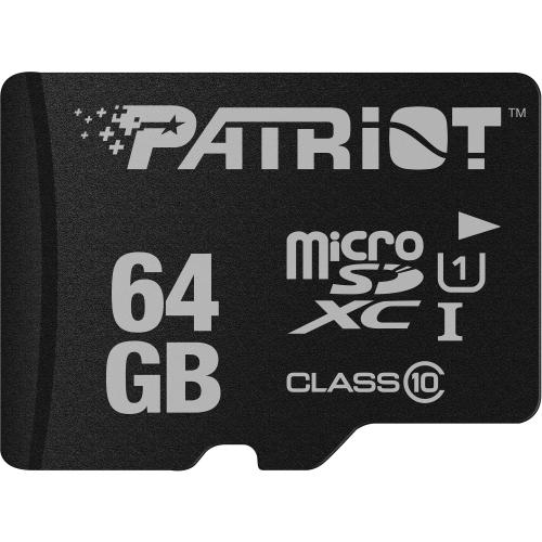Card de memorie Patriot PSF64GMDC10, MicroSD, 64 Gb, clasa 10 Card de memorie Patriot PSF64GMDC10, MicroSD, 64 Gb, clasa 10