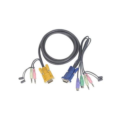Cablu PS/2 Kvm 3in1Cu SPHD si Audio 1.8M, ATEN 2L-5302P