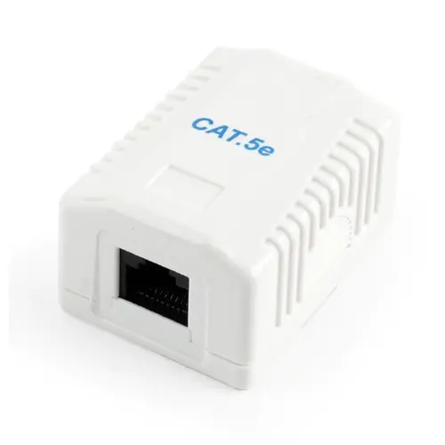 Priza RJ-45 GEMBIRD aplicata cu 1 iesire pentru cablu UTP Cat 5e